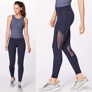 Lululemon Miles Ahead Tight 28” High Rise Navy Women’s Size 4